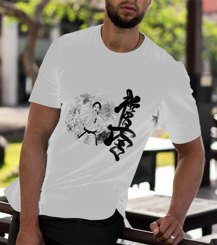 Karate Girl Black Kanji Martial Arts T-Shirt