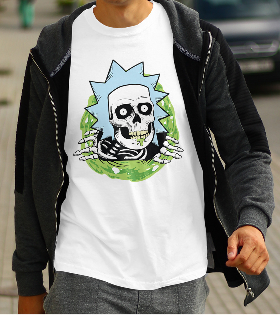Rick And Morty Skull Portal Rick T-Shirt