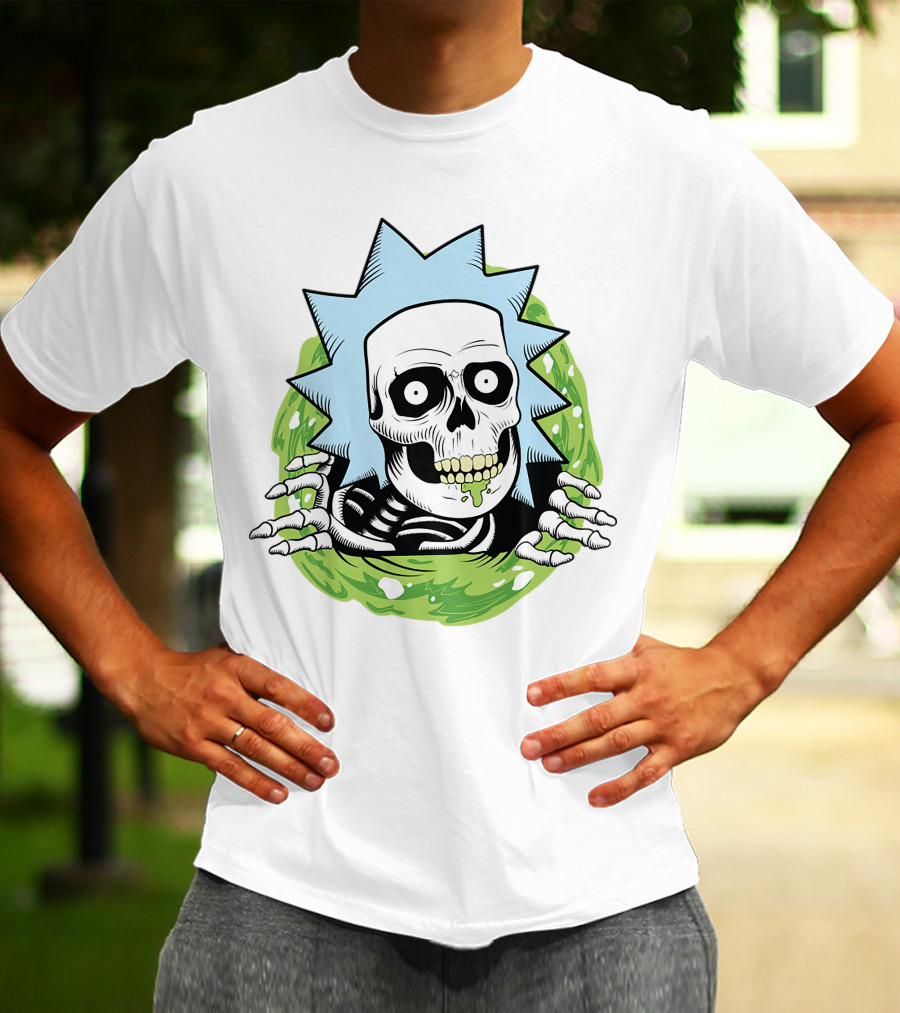 Rick And Morty Skull Portal Rick T-Shirt
