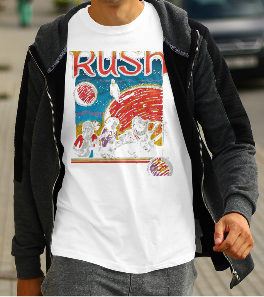 Rush Band Retro Space T-Shirt
