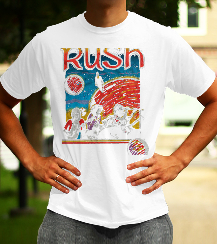 Rush Band Retro Space T-Shirt