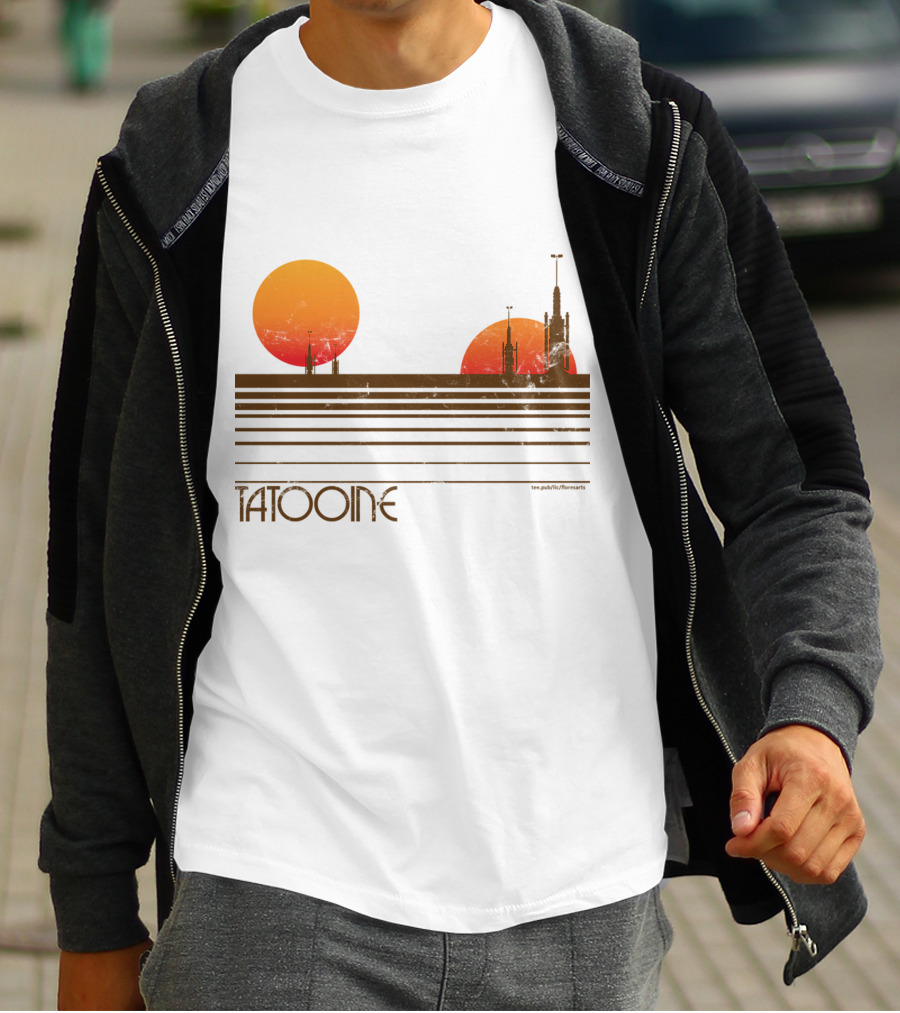Star Wars Tatooine Sunset Twin Suns T-Shirt