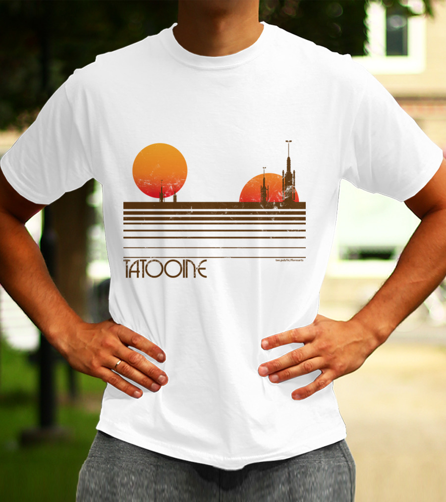 Star Wars Tatooine Sunset Twin Suns T-Shirt