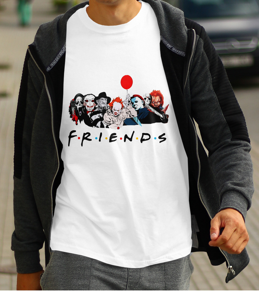 Friends Horror Movie Icons T-Shirt