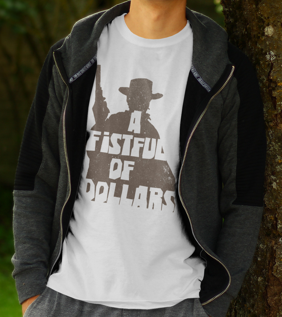 A Fistful Of Dollars Cowboy Silhouette With Revolver T-Shirt