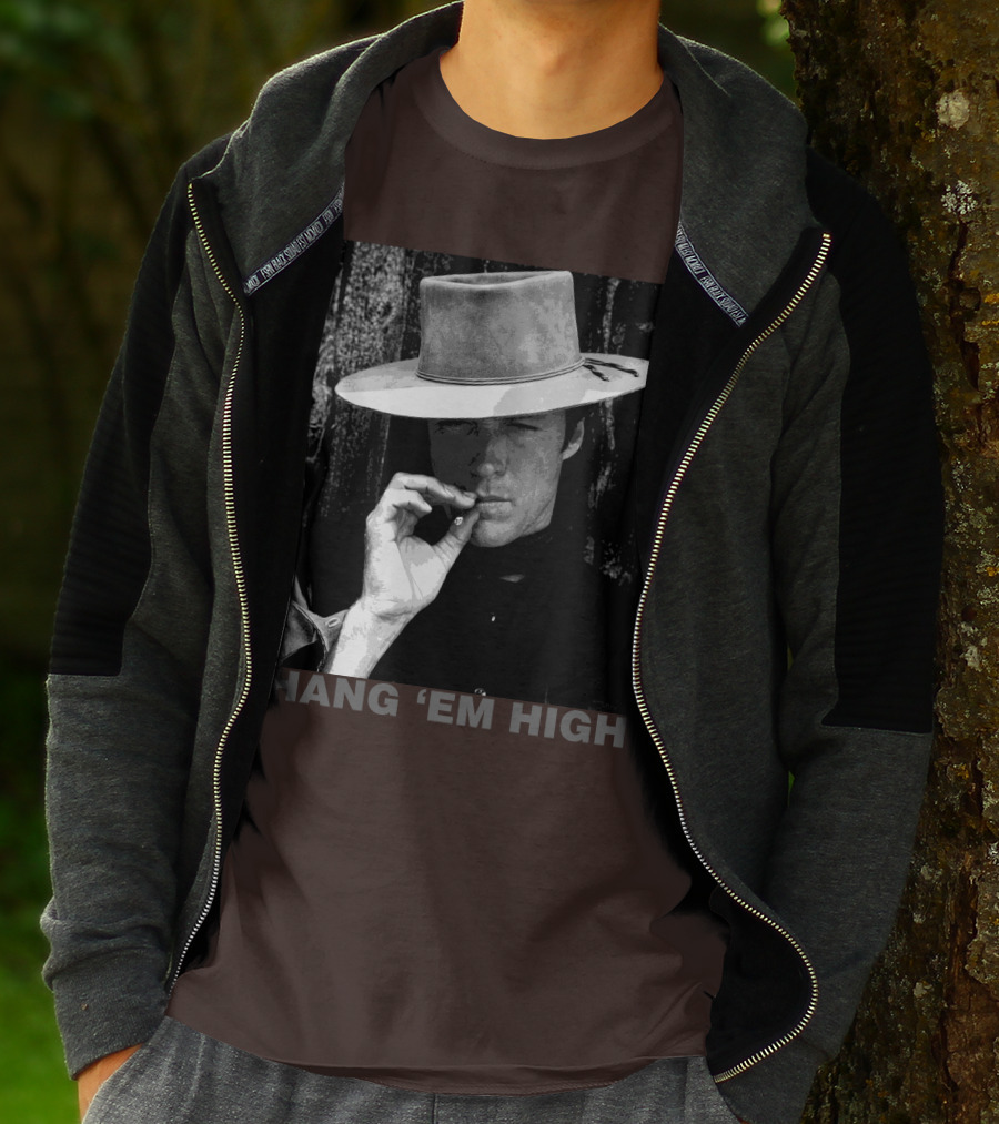 Hang 'Em High Western Style Cowboy Smoking T-Shirt