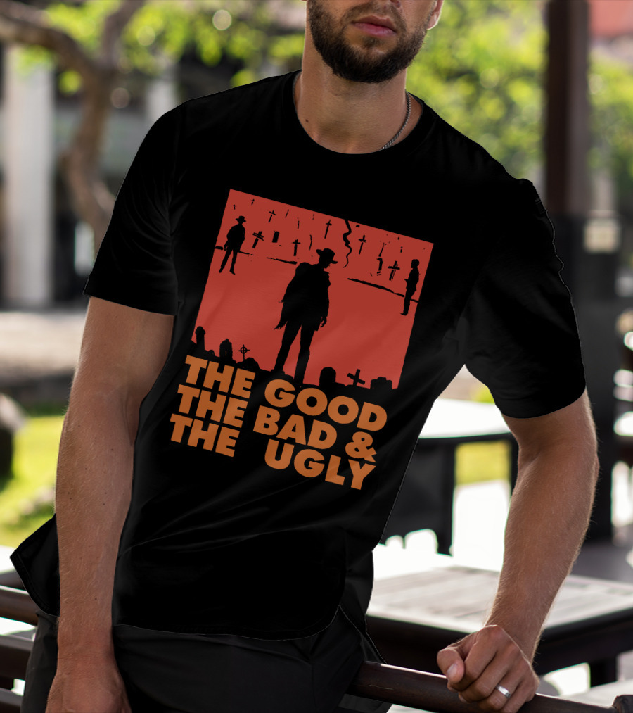 The Good The Bad And The Ugly Western Silhouette Scene T-Shirt
