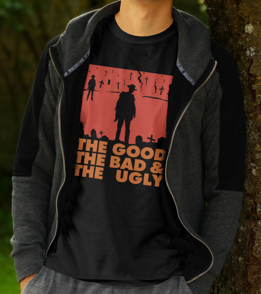 The Good The Bad And The Ugly Western Silhouette Scene T-Shirt