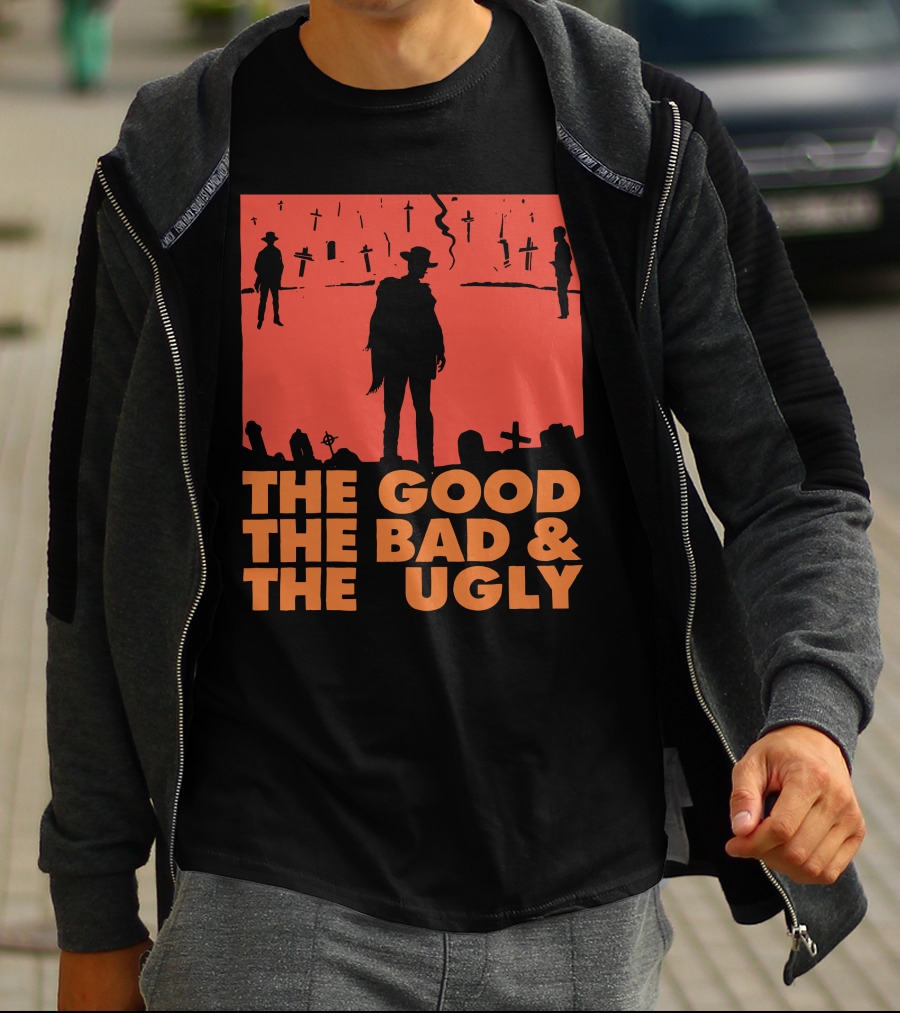 The Good The Bad And The Ugly Western Silhouette Scene T-Shirt