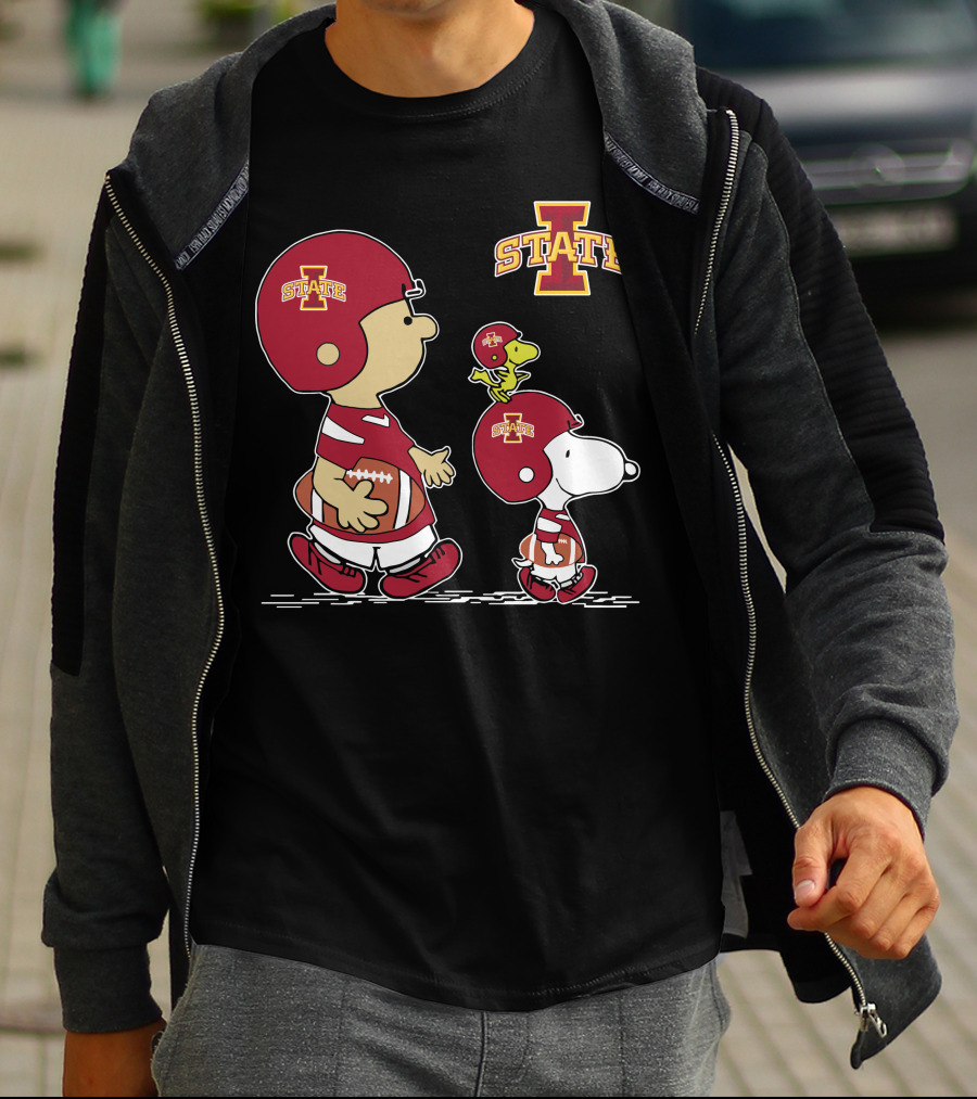 Iowa State Cyclones Snoopy And Woodstock Football Team Spirit T-Shirt