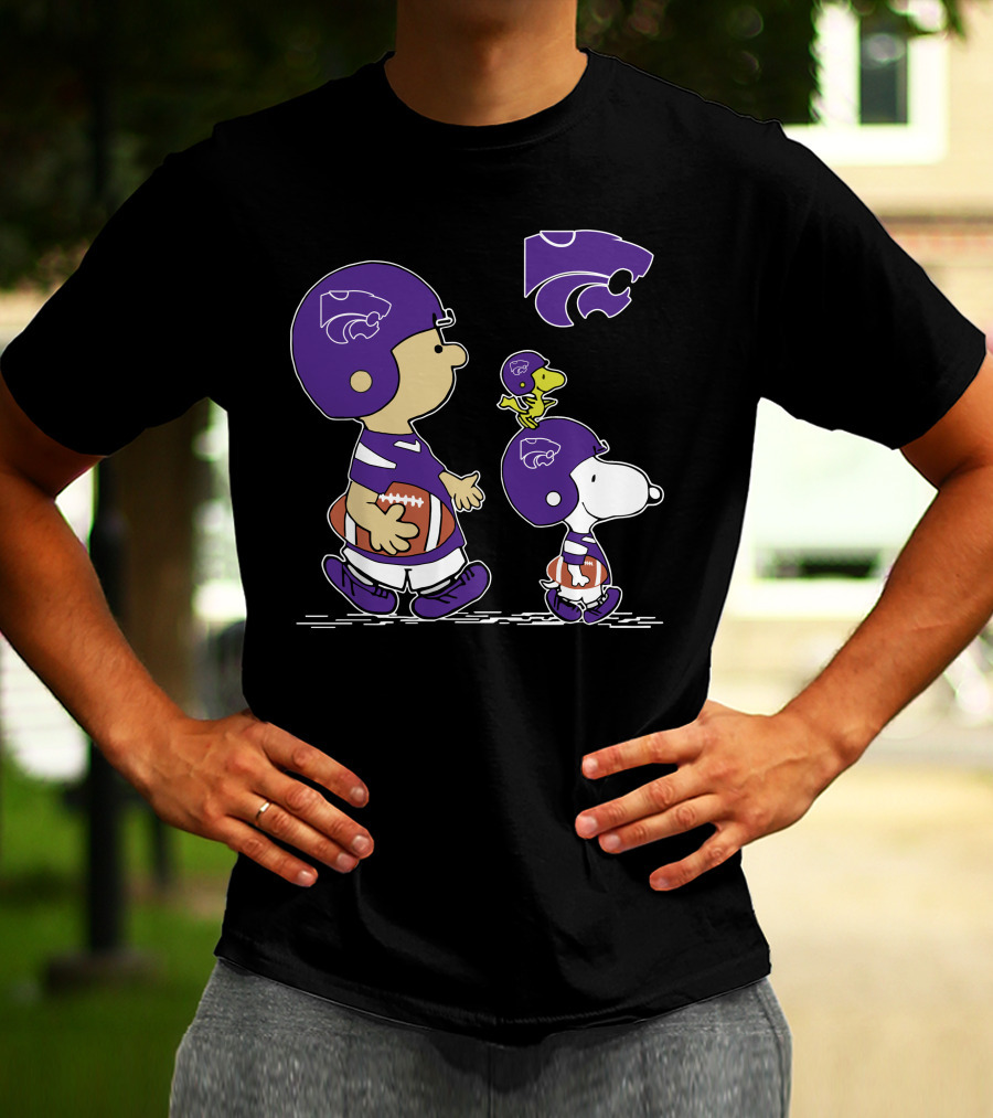 Kansas State Wildcats Football Characters Peanuts T-Shirt