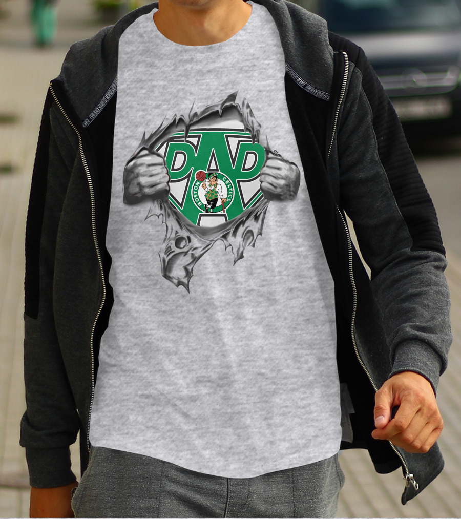 Boston Celtics Super Dad T-Shirt