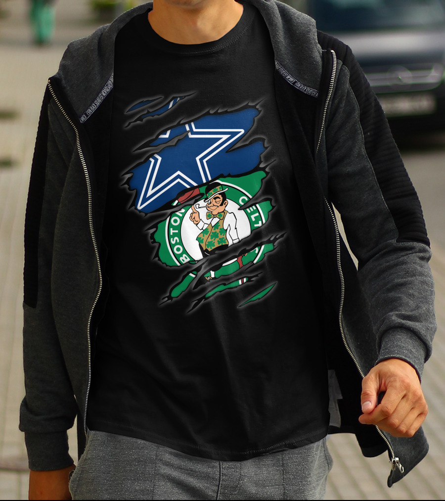 Dallas Cowboys Boston Celtics Crossover T-Shirt