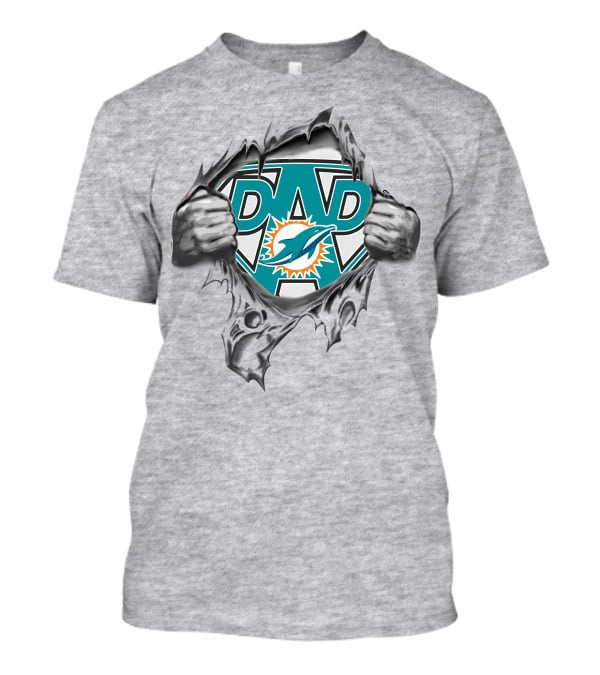 Super Dad Miami Dolphins Superman T-Shirt