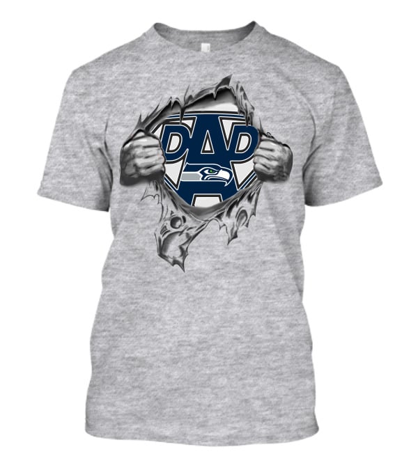 Dad Super Seattle Seahawks T-Shirt