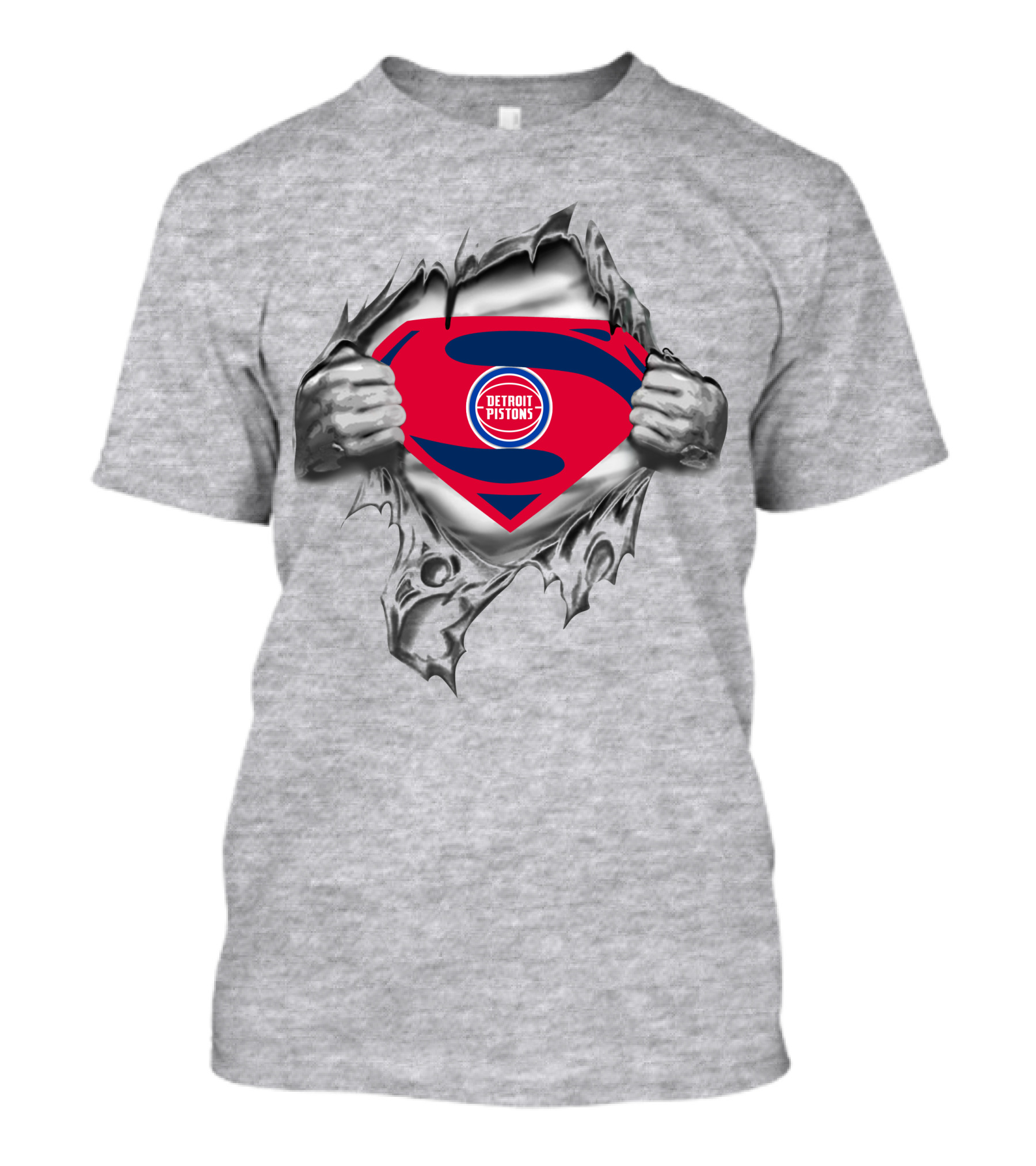 Detroit Pistons Superman Logo Unveiling T-Shirt