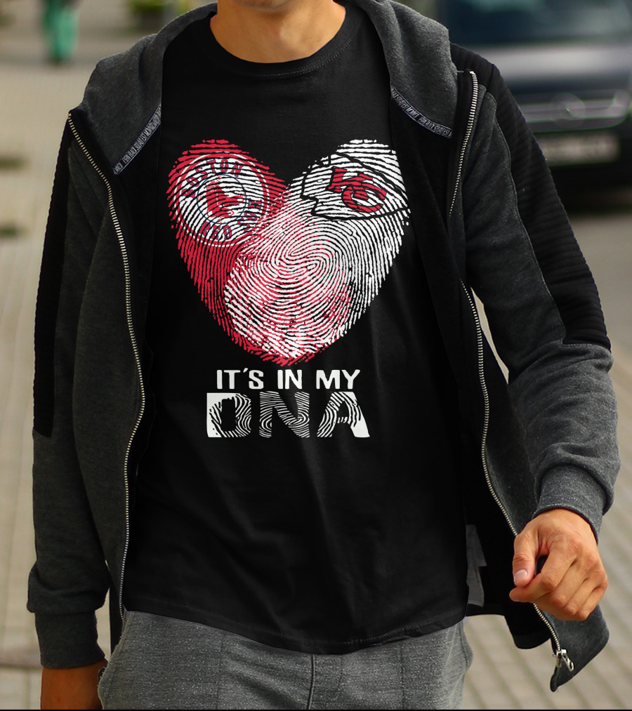 Boston Red Sox Kc Chiefs It's In My Dna T-Shirt