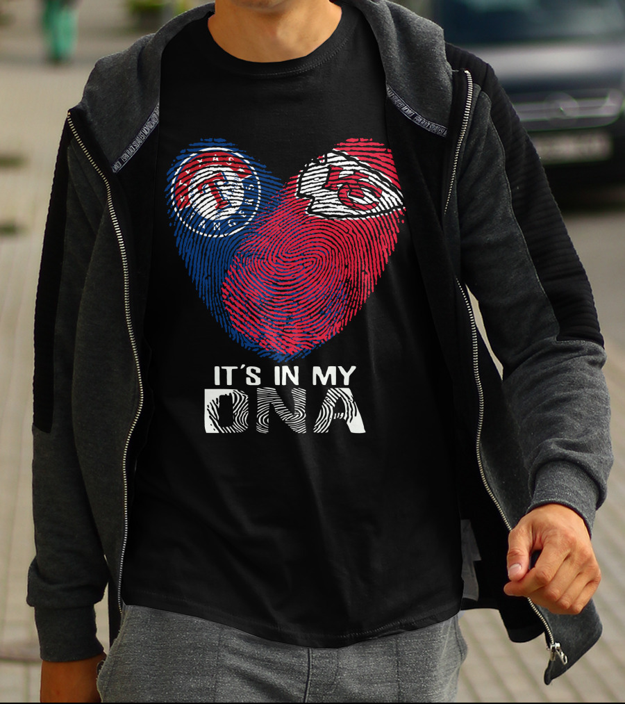 Texas Rangers Kansas City Chiefs It's In My DNA T-Shirt