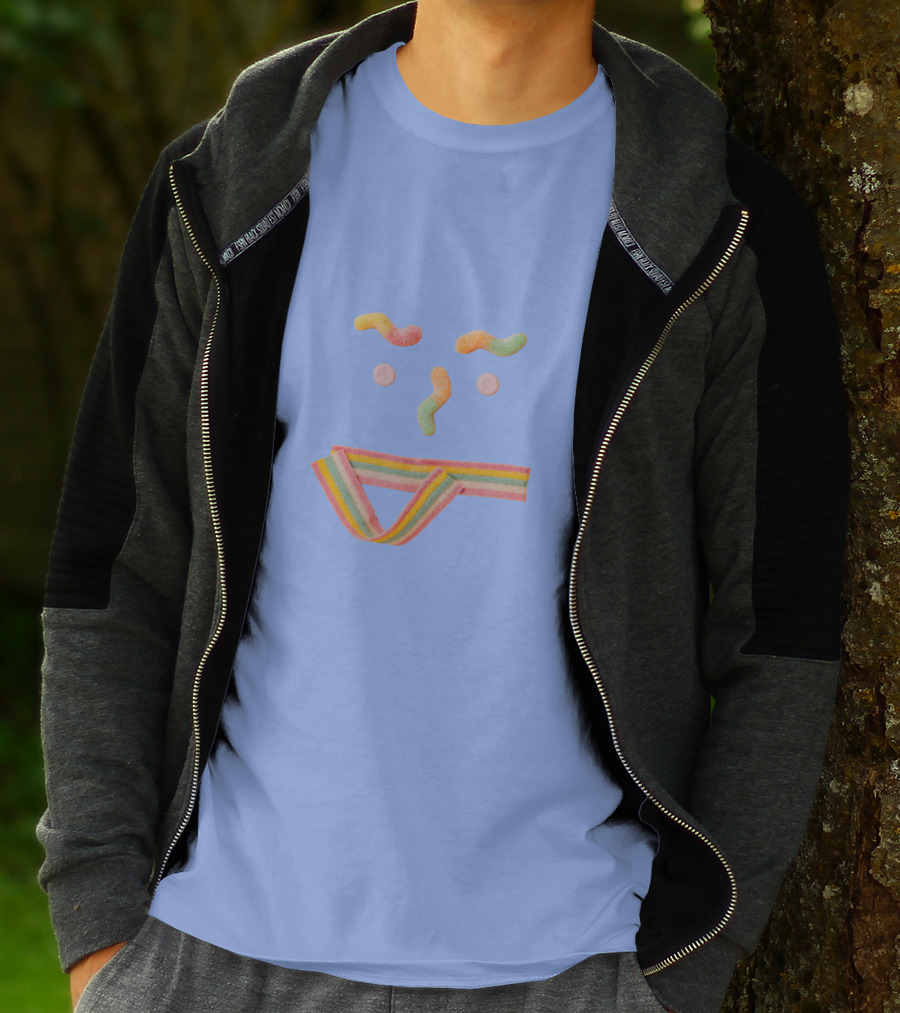 Sugar Smile Candy Face Rainbow T-Shirt