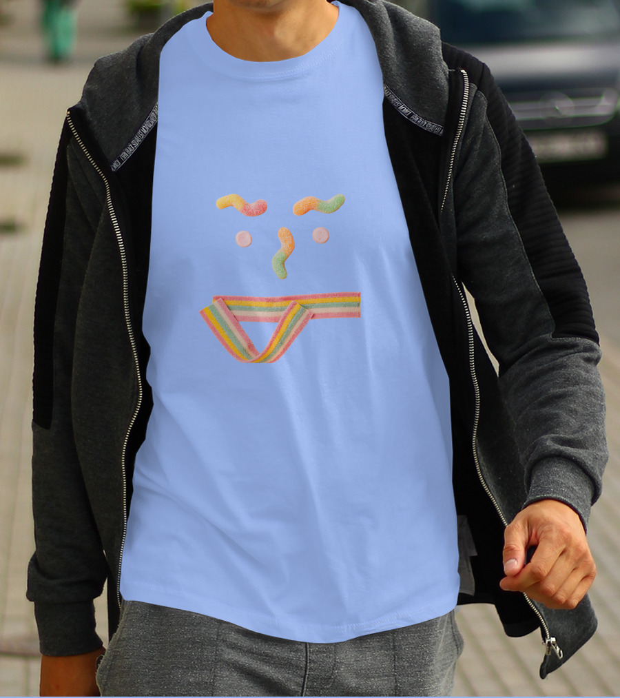 Sugar Smile Candy Face Rainbow T-Shirt