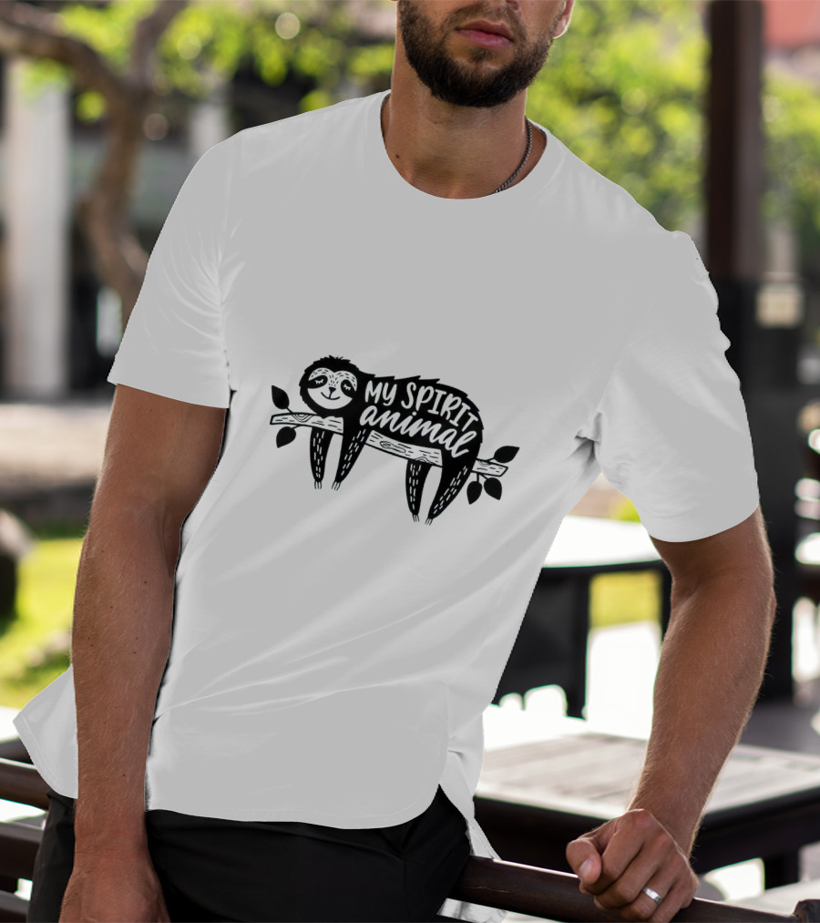 My Spirit Animal Sloth On Branch T-Shirt