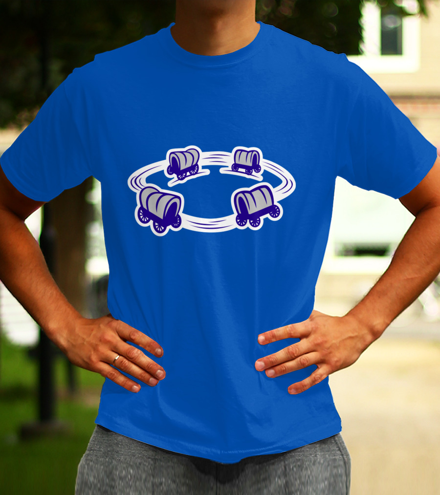 Circle The Wagons Buffalo Football Team Inspired Concept T-Shirt