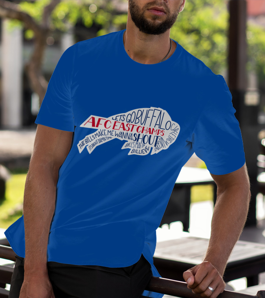 AFC East Champs Let's Go Buffalo Bills Mafia Shout T-Shirt