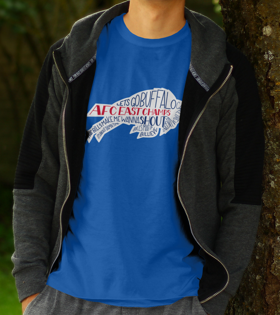 AFC East Champs Let's Go Buffalo Bills Mafia Shout T-Shirt