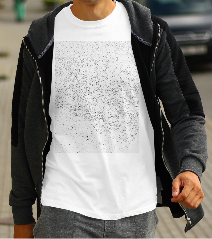 Back To Basics Black Dot Complex Abstract T-Shirt