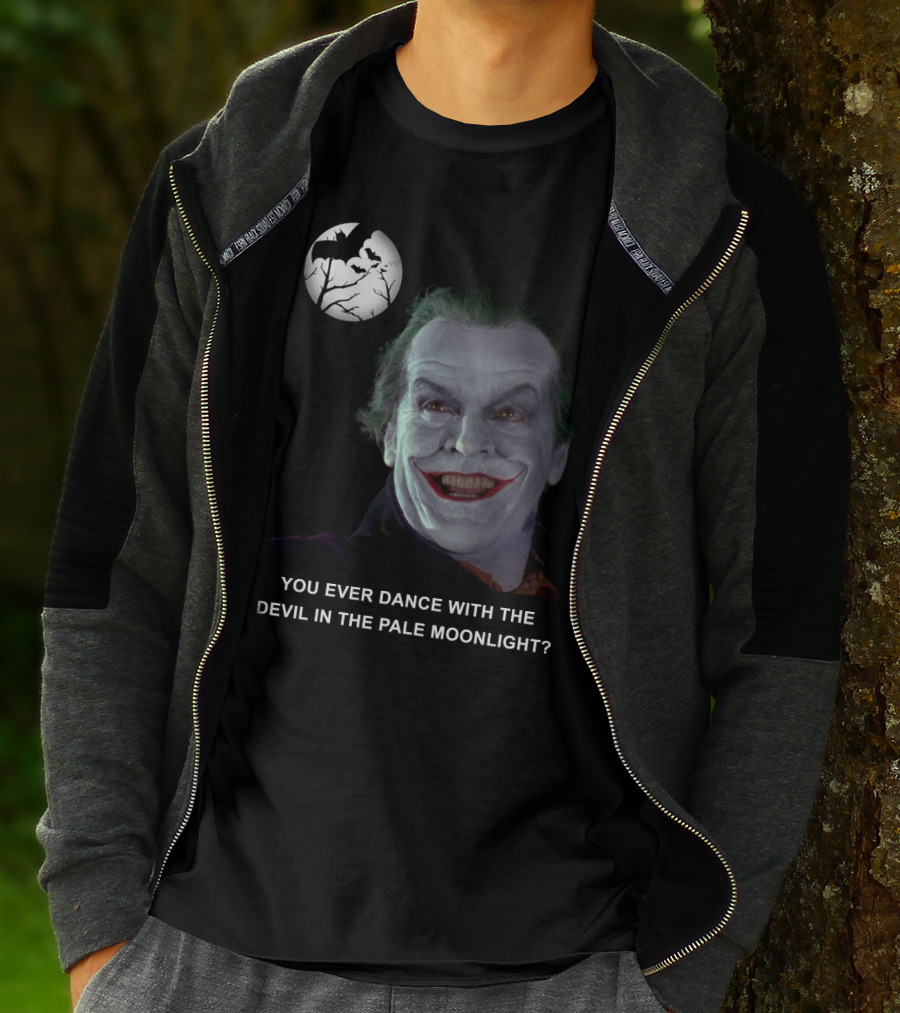 Joker Batman Jack Nicholson Smile Iconic Villain T-Shirt