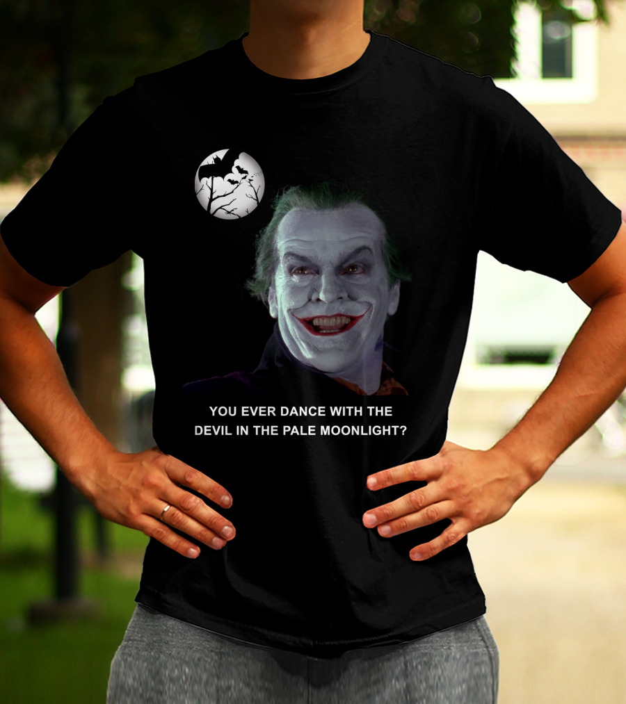 Joker Batman Jack Nicholson Smile Iconic Villain T-Shirt