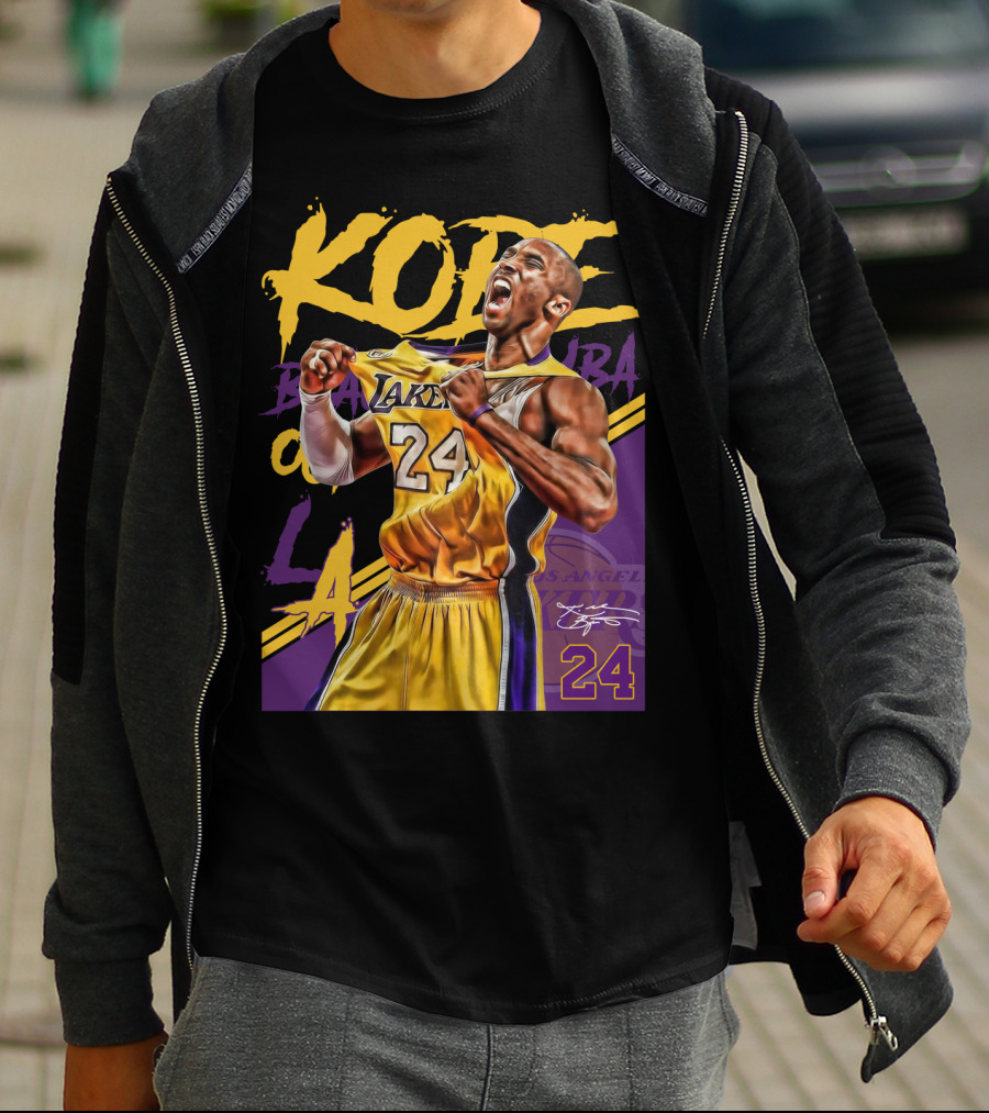 Kobe Bryant Black Mamba Los Angeles Lakers 24 T-Shirt