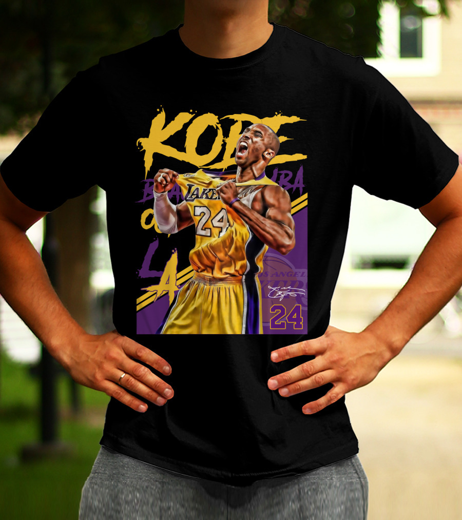 Kobe Bryant Black Mamba Los Angeles Lakers 24 T-Shirt
