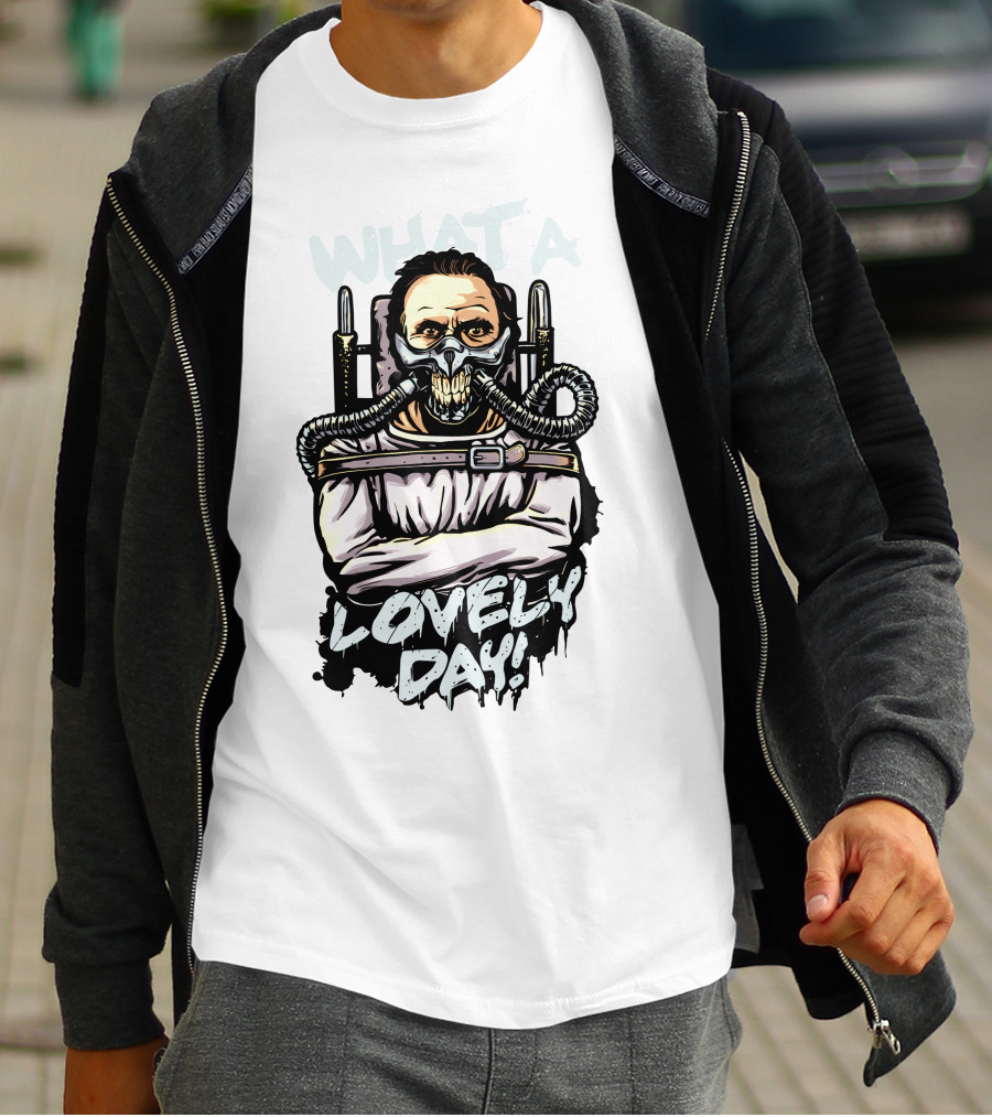 WHAT A LOVELY DAY MDMX Hannibal Joe Silence Of The Lambs Mad Max T-Shirt
