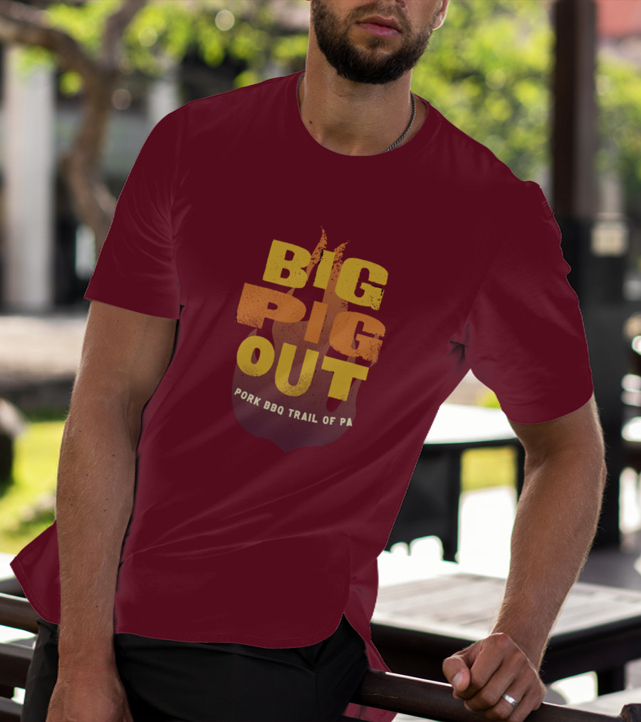 Big Pig Out Pork BBQ Trail Of PA T-Shirt