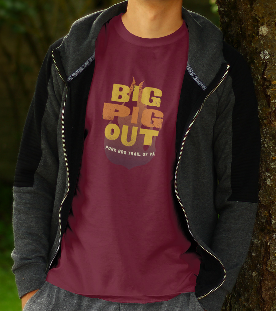 Big Pig Out Pork BBQ Trail Of PA T-Shirt