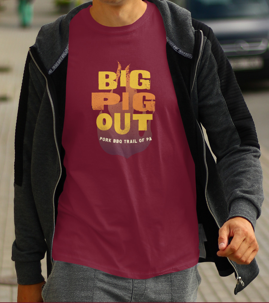Big Pig Out Pork BBQ Trail Of PA T-Shirt