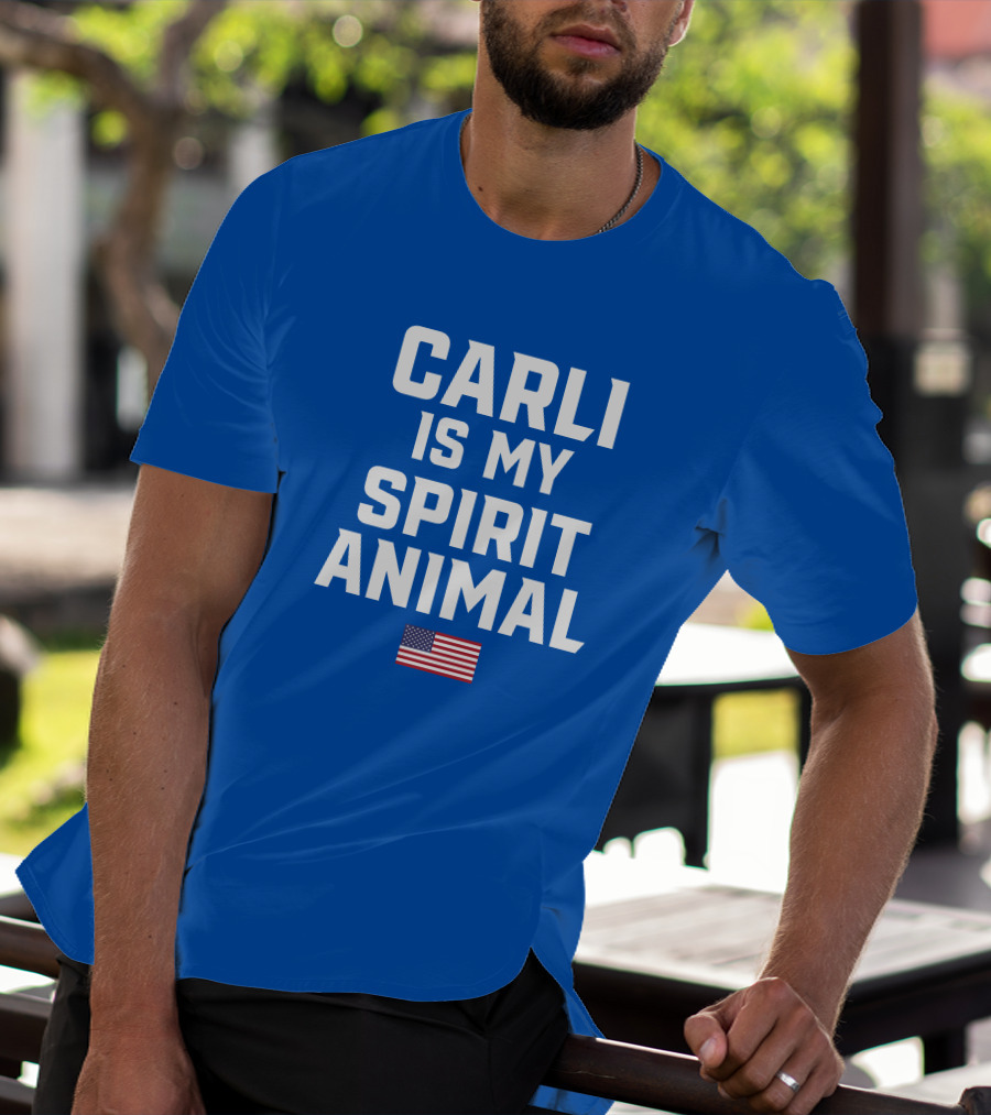 CARLI IS MY SPIRIT ANIMAL AMERICAN FLAG T-Shirt