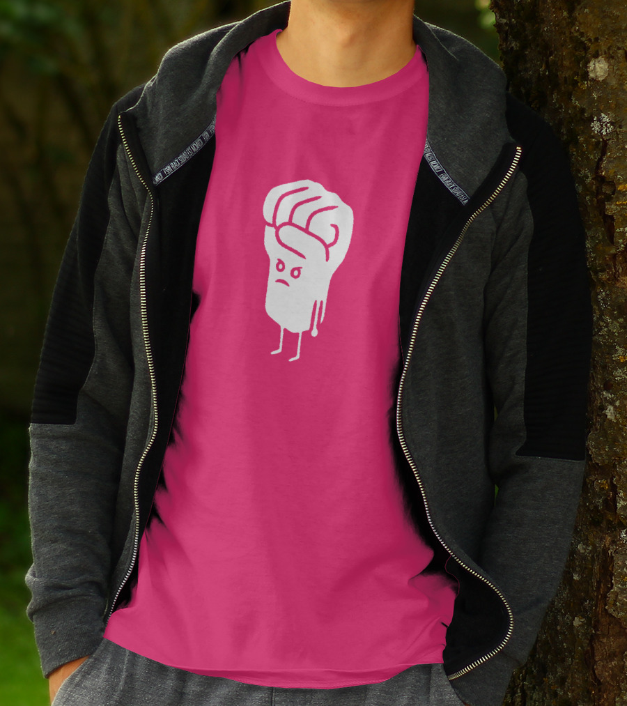 Tumindig By Linya-Linya Saab Fist Character On Pink Background T-Shirt