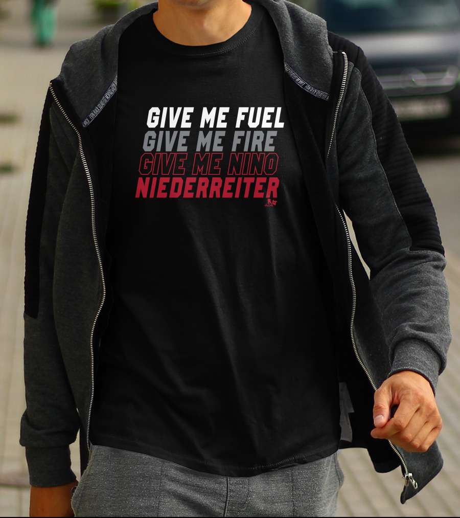 Give Me Fuel Fire Nino Niederreiter NHLPA T-Shirt