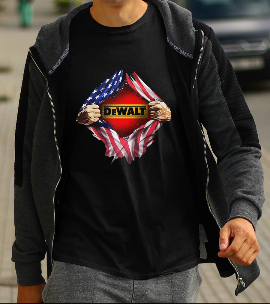 DeWalt American Flag Rip T-Shirt