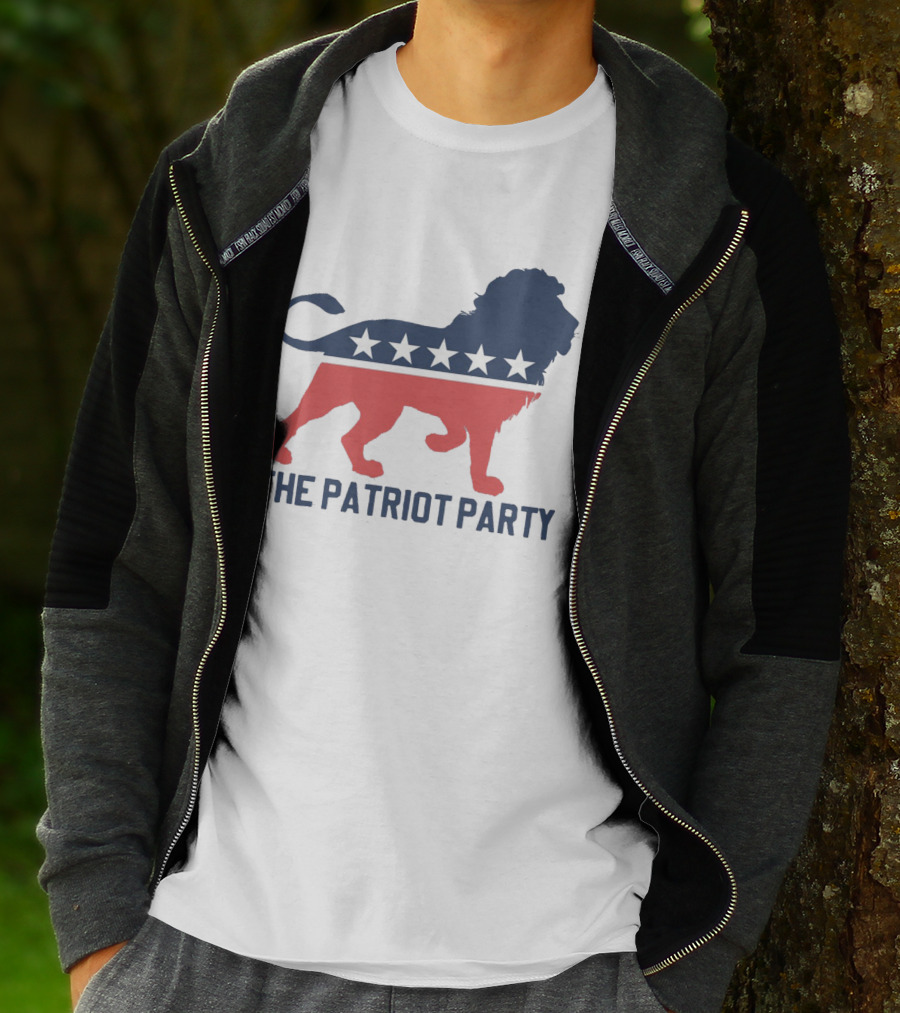 The Patriot Party Lion With Stars T-Shirt