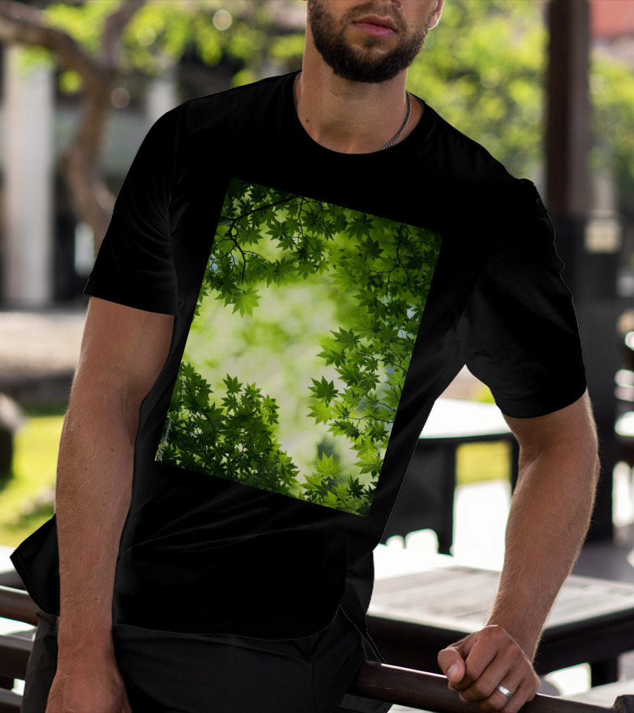 Short Lush Green Canopy Leaves T-Shirt