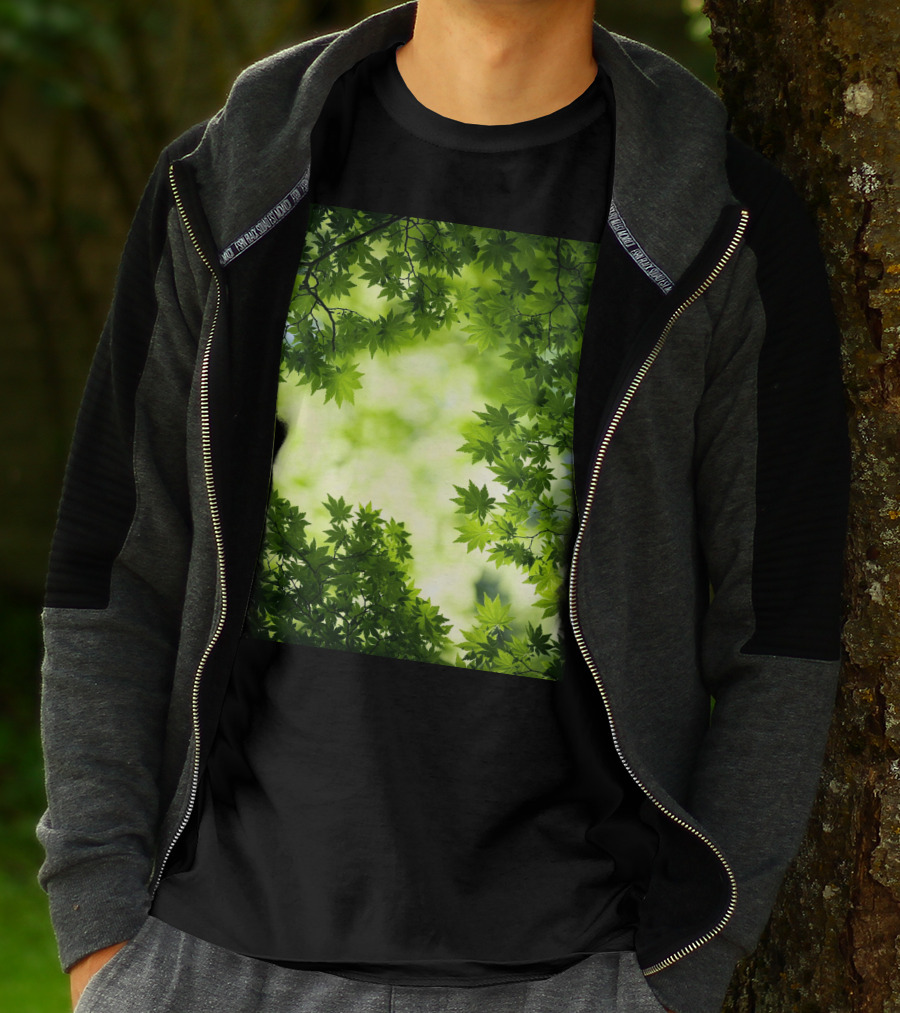 Short Lush Green Canopy Leaves T-Shirt
