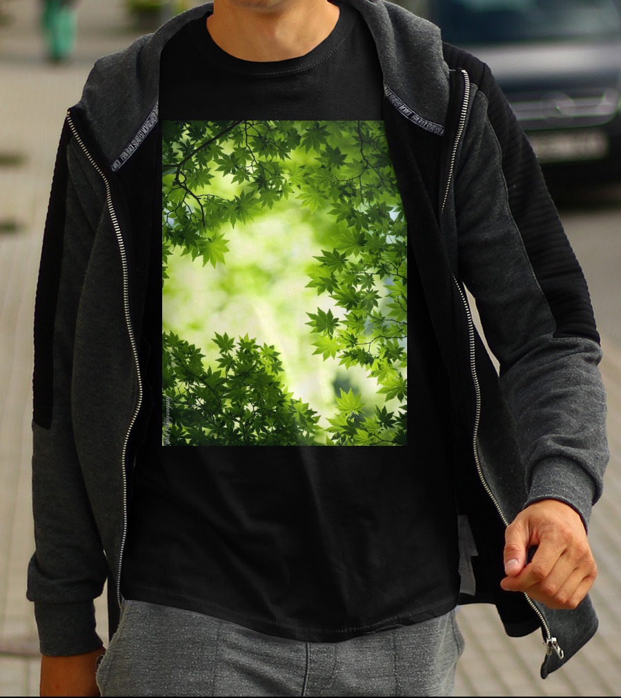 Short Lush Green Canopy Leaves T-Shirt