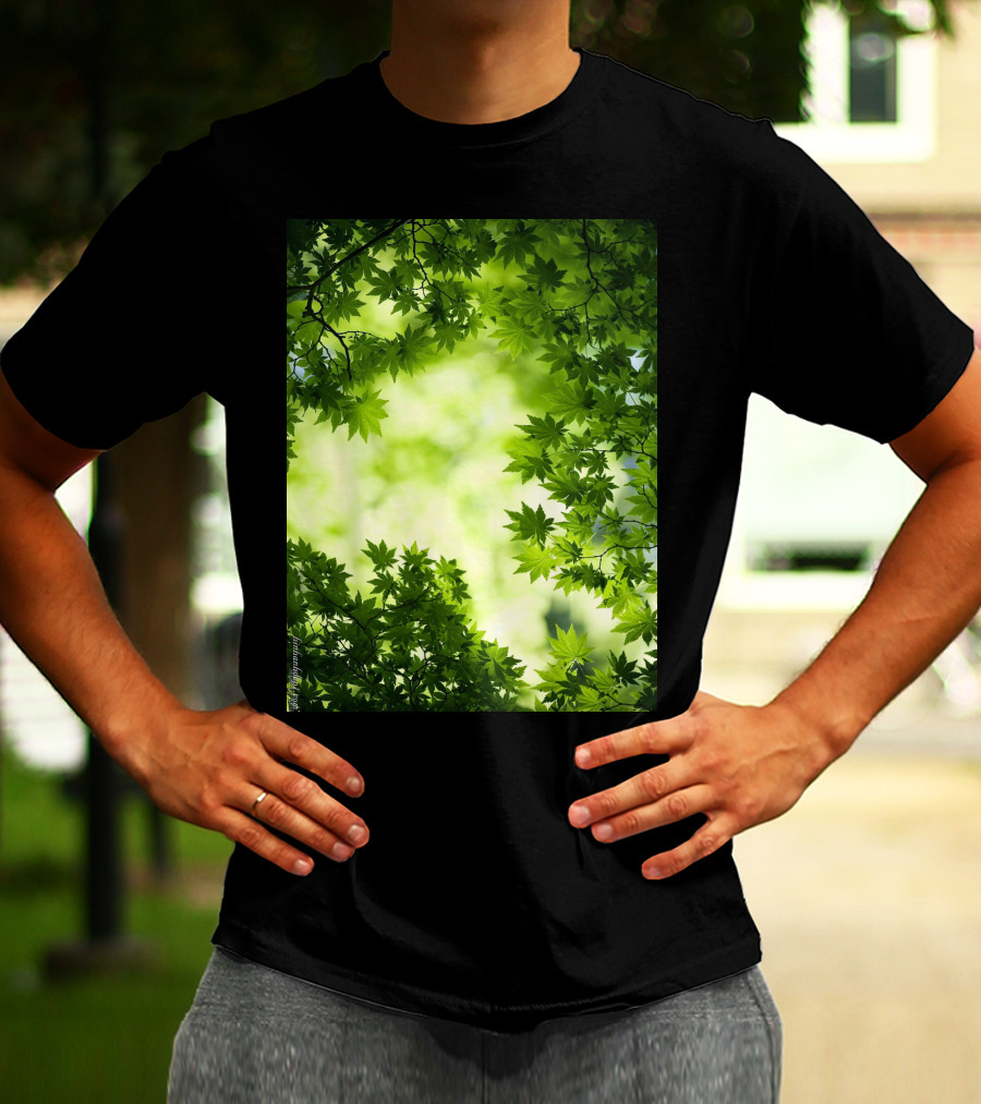 Short Lush Green Canopy Leaves T-Shirt