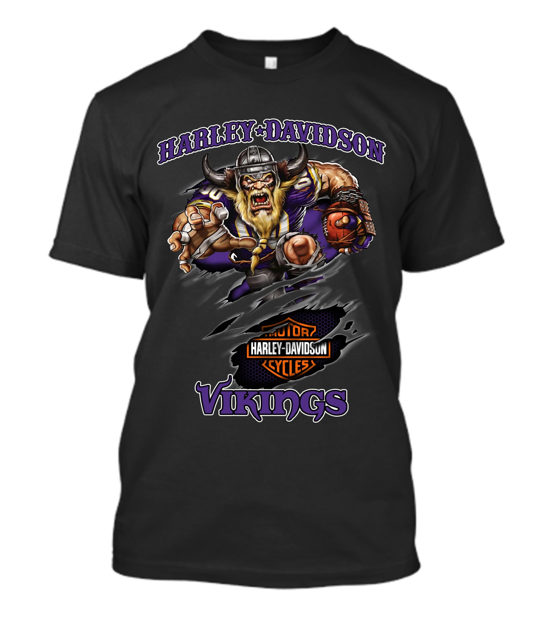 Harley Davidson Vikings Motor Cycles T-Shirt