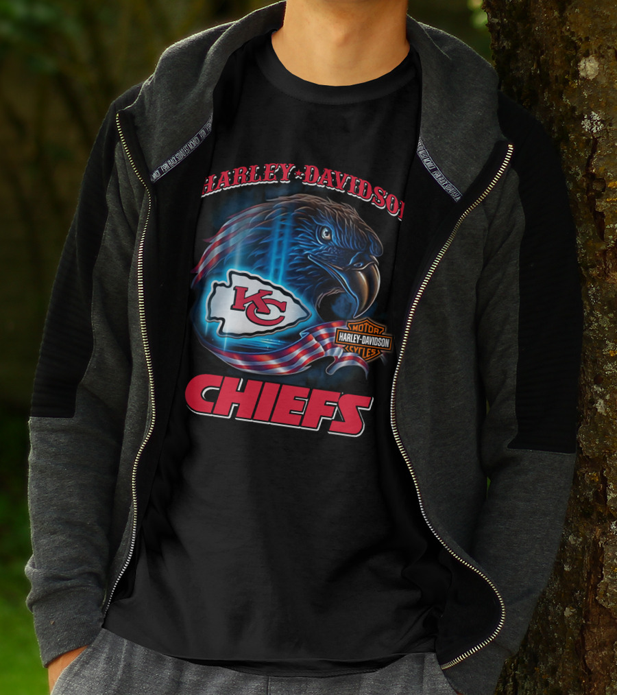 Harley Davidson Kansas City Chiefs Eagle T-Shirt