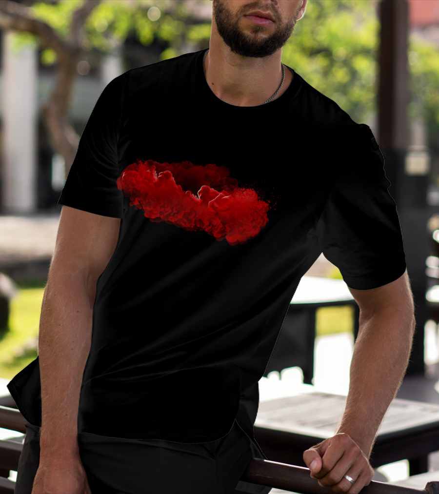 Test Red Cloud Burst T-Shirt