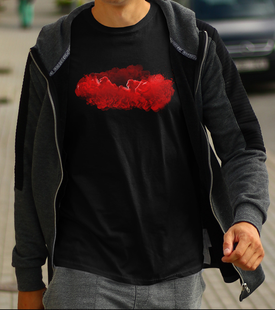 Test Red Cloud Burst T-Shirt